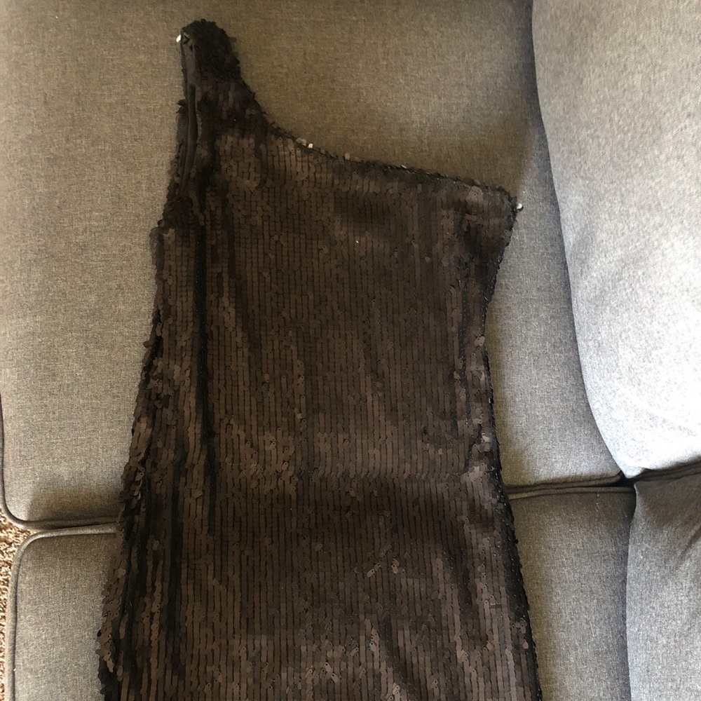 FOREVER 21 Sequin One Shoulder Party Dress